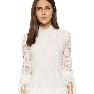ALEXIS designer white lace dress
